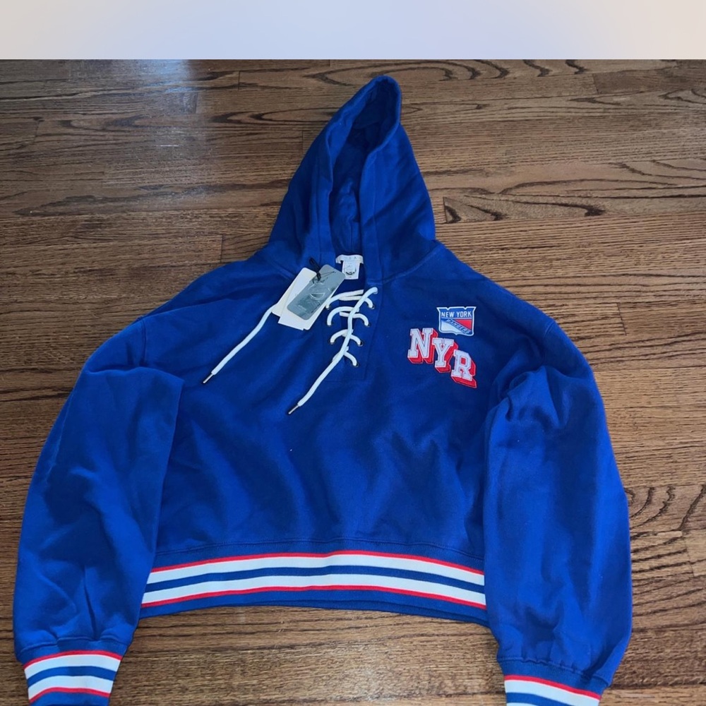 NHL Blue Hoodie with Red and White Accents